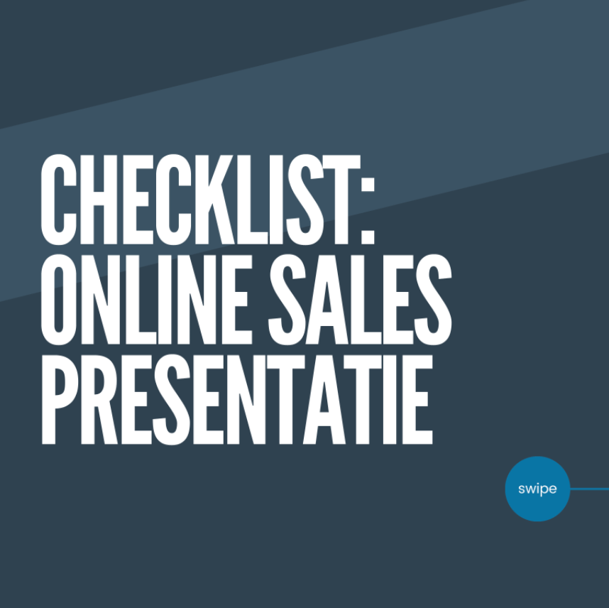 Checklist online sales presentatie